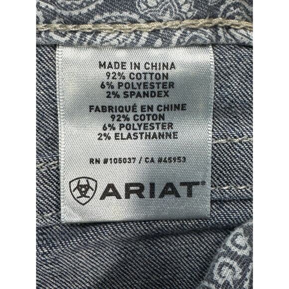 Ariat REAL Denim Women's Low Rise Bootcut Blue Denim Jeans - Size 27R (29x32) - Picture 5 of 5